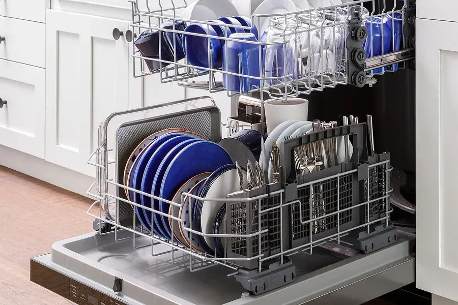 loaded-GE-dishwasher
